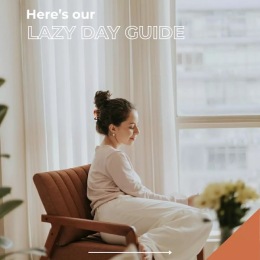 a woman sitting in a chair